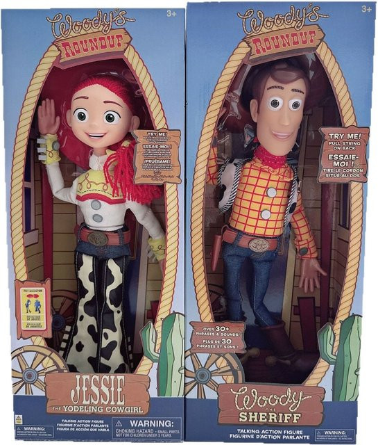 Bandai Disney Sheriff Woody's Cici und La Line Englisch Sprechende Actionfigur Spring Dog, Set / Bundle, ab 3 Jahren - Bild 1