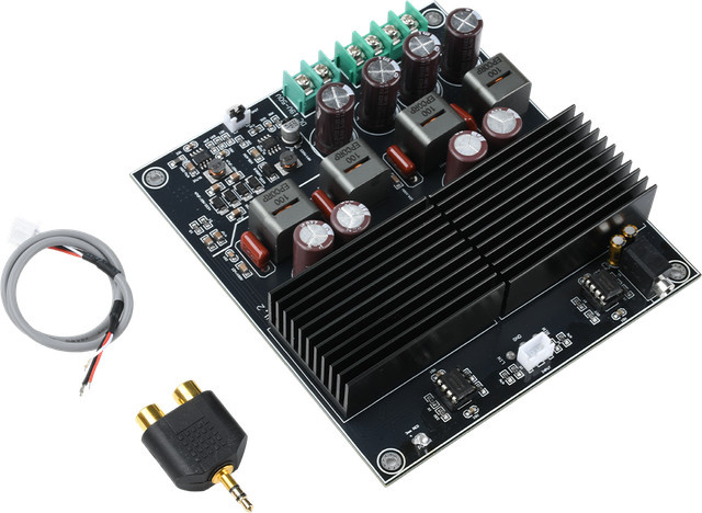 diymore HIFI Stereo Dual-Channel Power Verstärker Modul mit TPA3255 Dual-Core, 600W + 600W, Schwarz - Bild 1