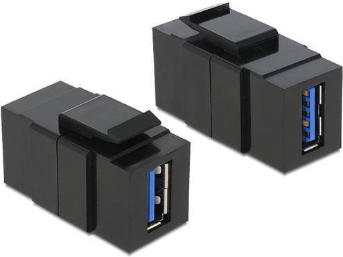 Delock 86369 USB-Einbaumodul Keystone USB-A in Schwarz - Bild 1