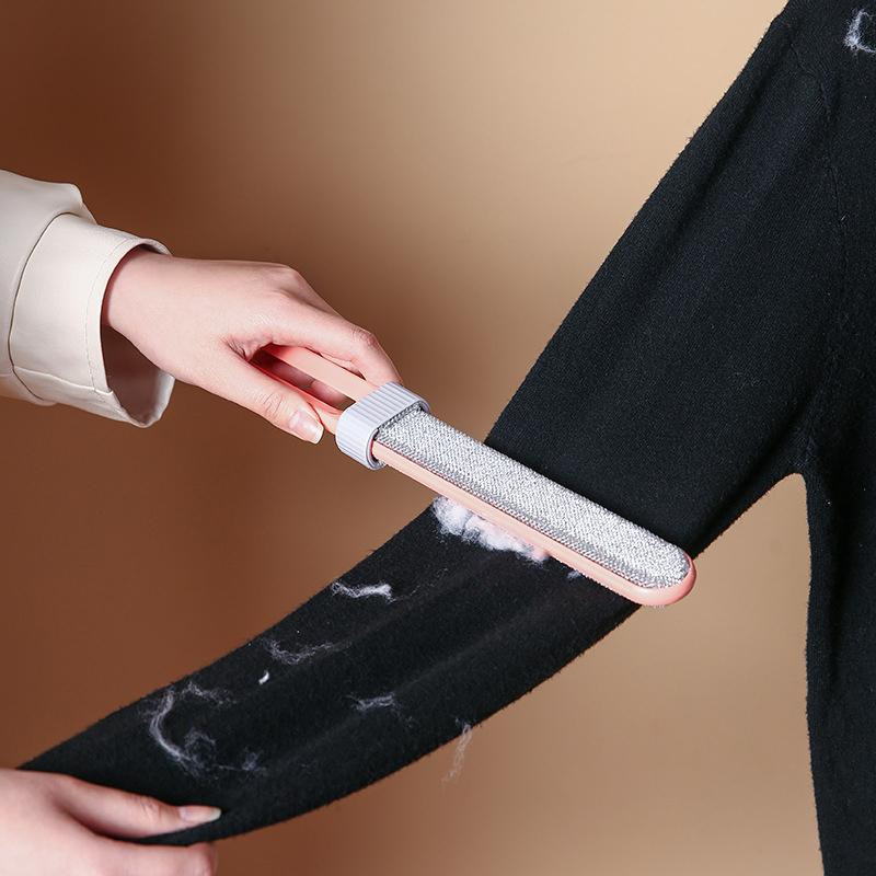 NATAWA Fusselrolle für Haustiere und Kleidung, Doppelseitiger Lint Remover zur Fellreinigung, Pink - Bild 1