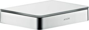 Hansgrohe Axor Universal Wandablage aus Glas in Silber, Durchmesser: 15 cm - Bild 1