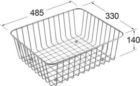 Villeroy & Boch Drahtkorb Subway 60XL aus Edelstahl in Silber - Bild 1