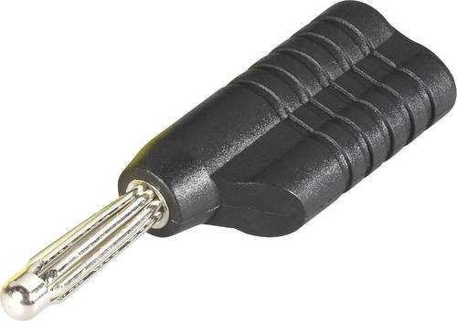 Schnepp S 4041L Büschelstecker Schwarz mit geradem Stift Durchmesser 4mm - Bild 1