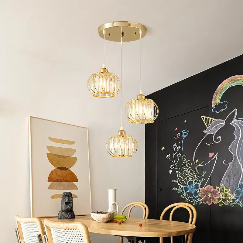 Moderner Kristall-Kronleuchter von SUNMEIYI in Gold/Messing mit transparenten Kristallen für Wohnzimmer, Schlafzimmer, Flur und Balkon - Bild 2