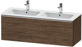 Duravit Waschtischunterschrank D-Neo Wandmontage Nussbaum Dunkel Braun B: 128 cm, T: 46,2 cm, H: 44 cm - Bild 1