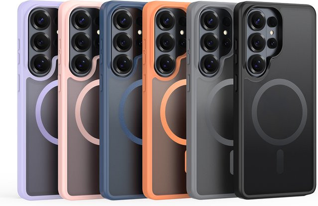 DUX DUCIS Magnetische Anti-Drop Schutzhülle für Samsung Galaxy S26 Ultra und S26 Plus mit matter Rückseite in Mehrfarbig/Grau - Bild 1