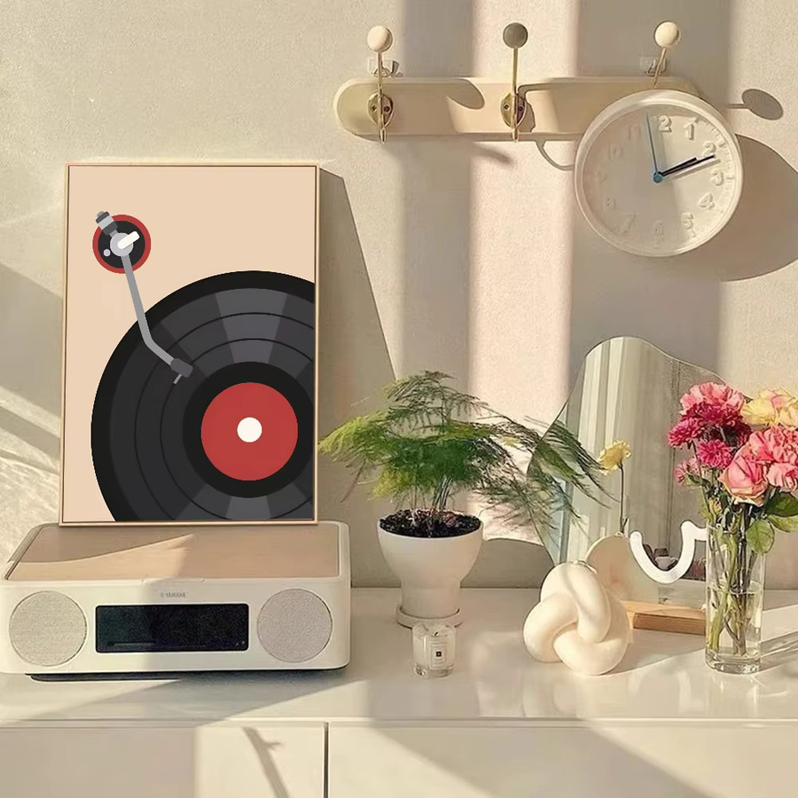 Vintage Musik Vinyl Schallplatte Poster aus Papier für dein Zuhause und dein Café - Bild 5
