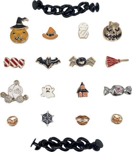 HogaTime Charms, Halloween Cartoon Kürbis, 18 Stück - Bild 1