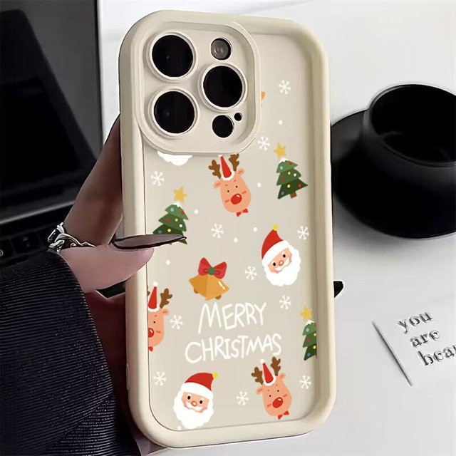 Weihnachts Handyhülle mit Weihnachtsmann, Rentier und Schneemann für Xiaomi Redmi Note 14 13 12 11 Pro Plus 5G 4G 12S 11S und Redmi 13C 14C 12 in Multicolour - Bild 1