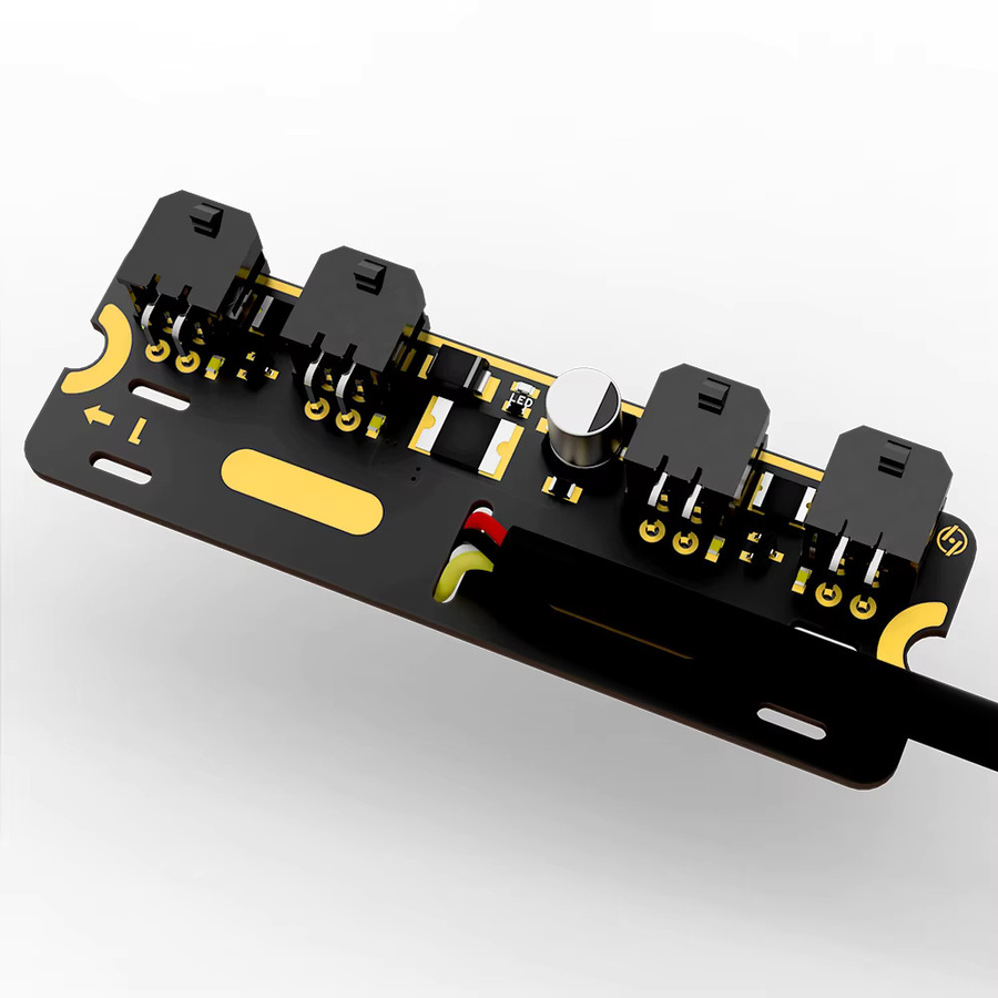 RGEEK 4-Port-Erweiterungs-Hub mit Stromsignalschutz für Bambu Lab All Series 3D-Drucker, Schwarz - Bild 3