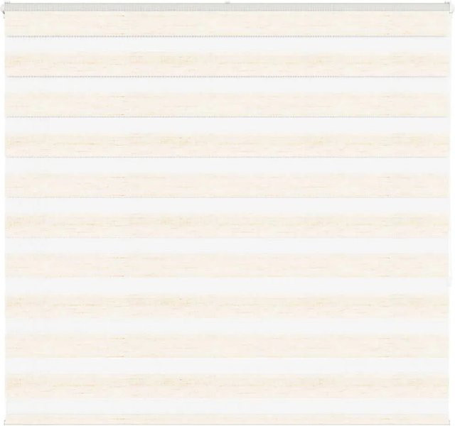 vidaXL Doppelrollo Day & Night in Marmorbeige aus Polyester, B: 165 cm, H: 150 cm - Bild 1