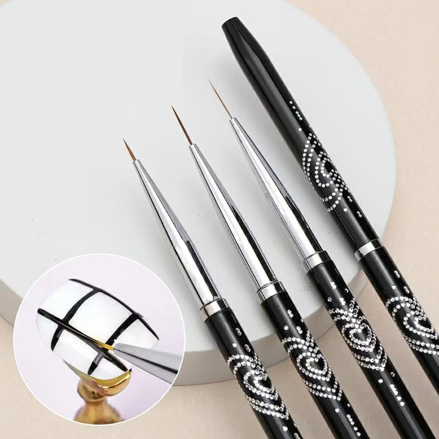 Rabtafx Nail Art Pinsel, Schwarz, Unisex - Bild 1