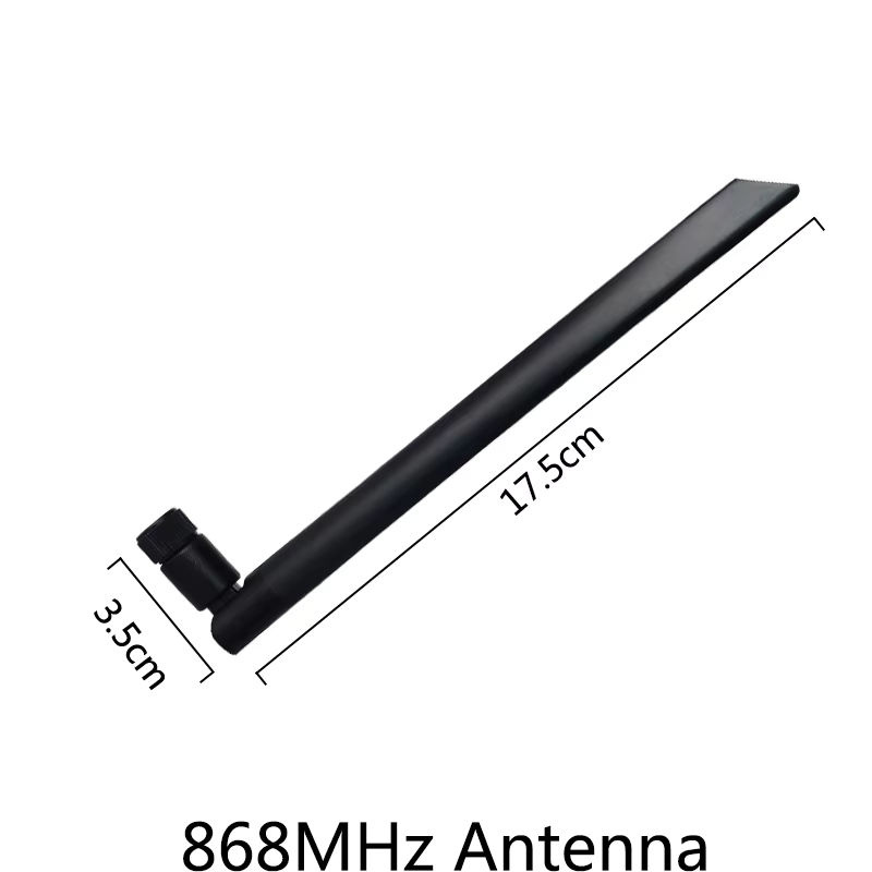 GWS IoT Antenne für LoRa 868MHz und 915MHz mit 5dBi Verstärkung, RP-SMA Anschluss und u.FL Pigtail Kabel, Schwarz, Länge: 21 cm - Bild 2