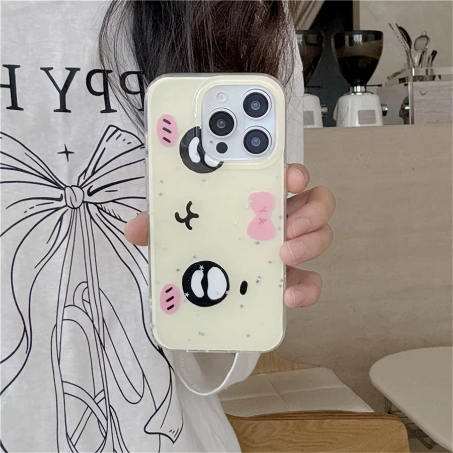 Cartoon Expression Handyhülle für Samsung Galaxy S25 S24 S23 S22 S21 FE Ultra Plus in Multicolour mit Federstruktur Rückseite - Bild 3
