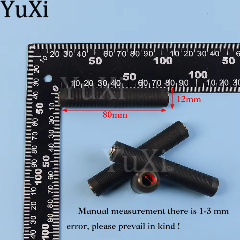 YuXi Audio Stereo Jack Adapter Buchse auf Buchse Konverter für Mikrofon und Lautsprecher, Schwarz, 3,5 mm Jack - Bild 2