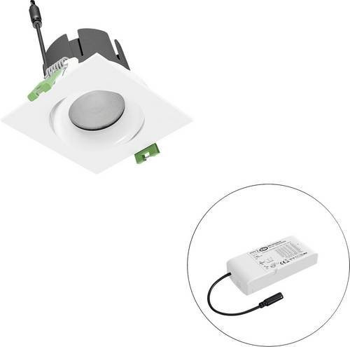 EVN LED-Deckenstrahler in Weiß, quadratisch und verstellbar - Bild 1