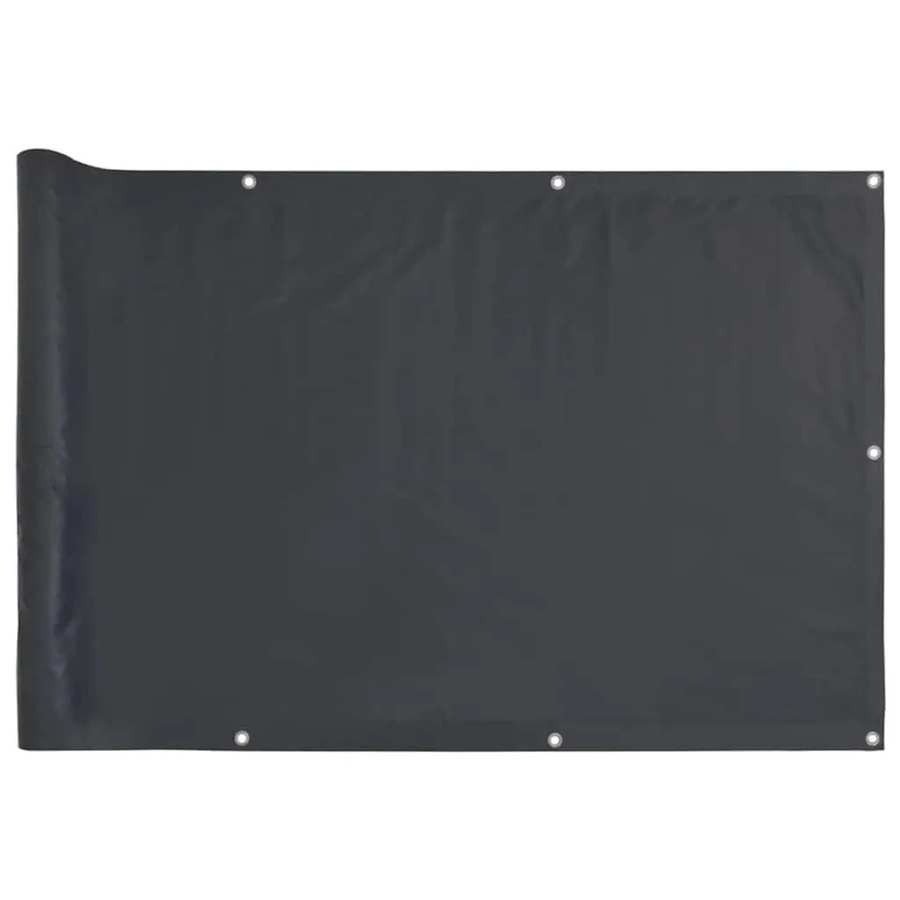 vidaXL Balkon-Sichtschutz aus PVC in Anthrazit, B/H: 300 x 120 cm - Bild 2