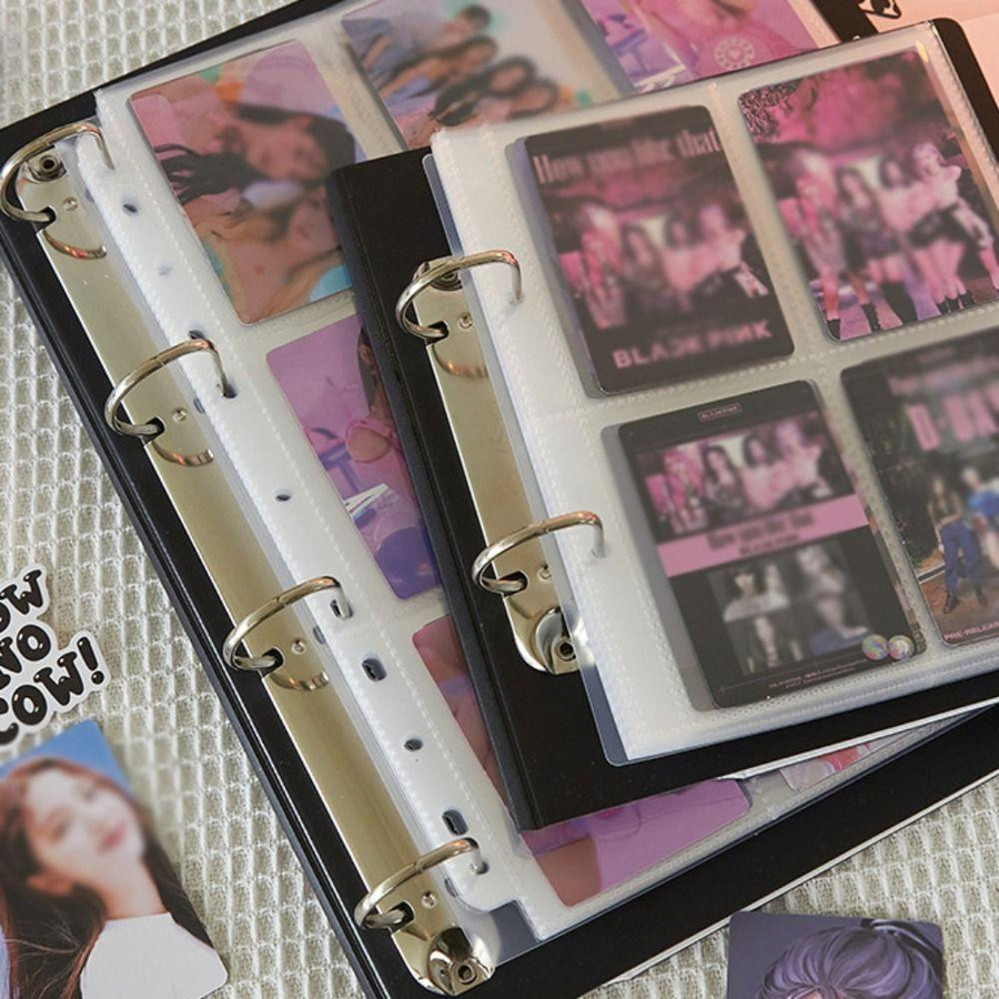 ZJzhide Fotokartenhalter Binder für Kpop Idol Karten mit 9 Fächern und 50 Karten für A4 und A5 Formate - Bild 3