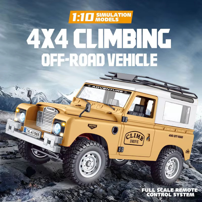 FMS 4WD RC Kletter-Defender Pickup, Offroad-Fahrzeugmodell, 1:10, mit Licht und Sound - Bild 2