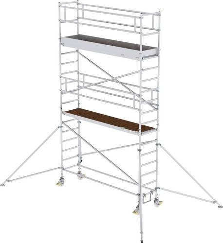 MUNK Günzburger Steigtechnik Alu-Rollgerüst in Silber mit Montage ohne Werkzeug, Länge: 300 cm, maximale Arbeitshöhe: 6,4 m - Bild 1
