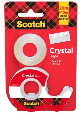Scotch Klebeband Crystal Transparent Breite: 19 mm, 2 Rollen - Bild 1