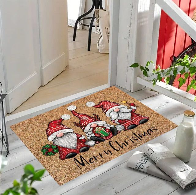 Weihnachtliche Fußmatte mit Santa Claus Motiv für Innen und Außen geeignet - Bild 1