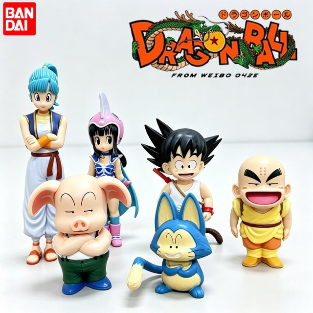 Bandai Dragon Ball Z Son Goku Q Version Actionfigur, 6-teiliges Set - Bild 1