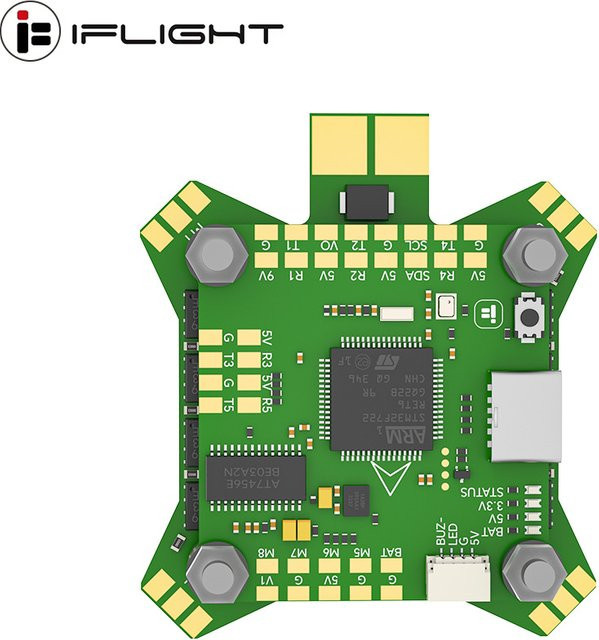 IFlight BLITZ E55S 4-in-1 ESC 2-6S in Grün mit 30,5 x 30,5 mm Montageabstand für FPV - Bild 1