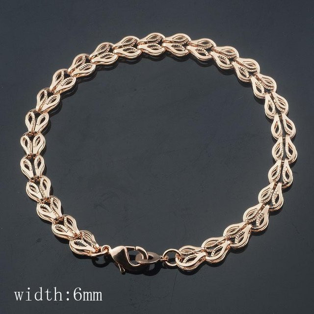 TuiYing001 Panzerkette 585 Roségold, Unisex - Bild 1