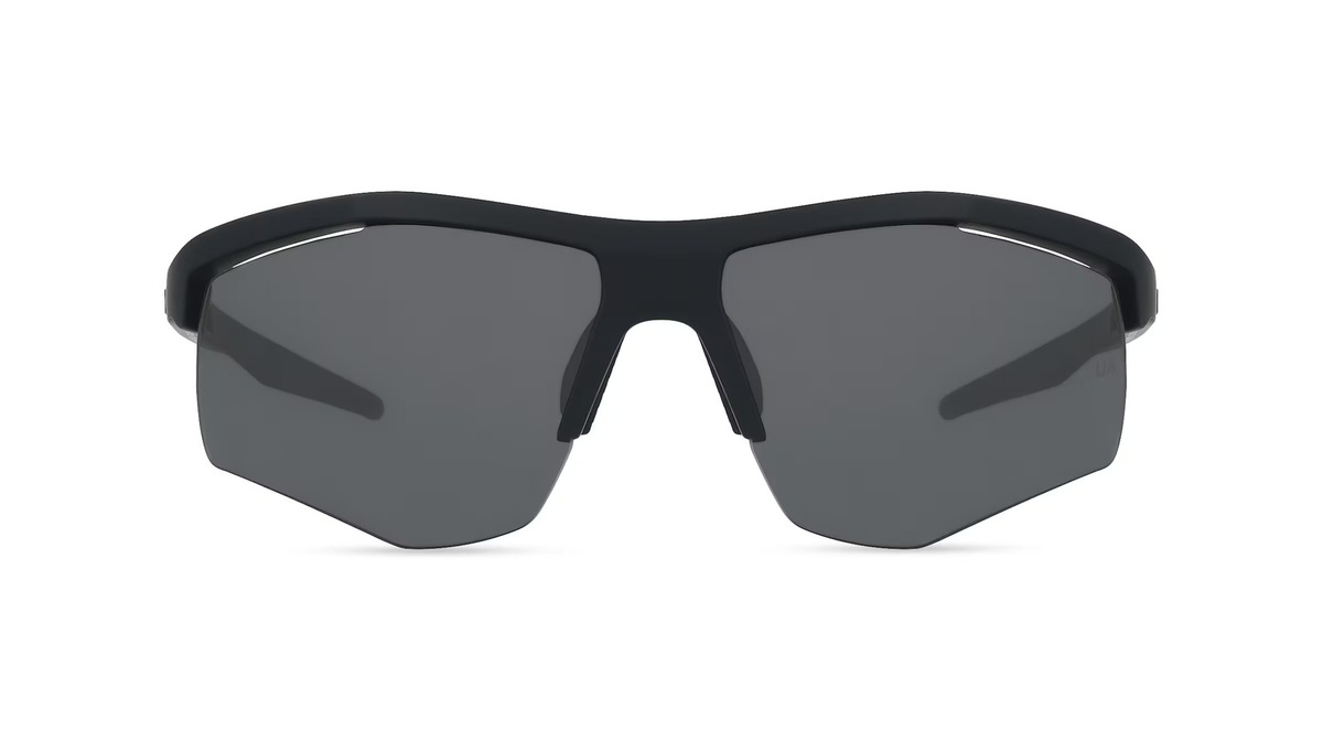 Under Armour UA FLEXLITE/G Sonnenbrille, Halbrand, Eckig, Kunststoff, Herren, Schwarz, Grau - Bild 1
