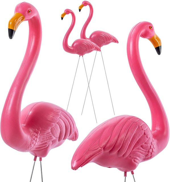 KADAX Flamingo Figur Set in Rosa, 2 Stück, Höhe: 83 cm, Breite: 36 cm - Bild 1