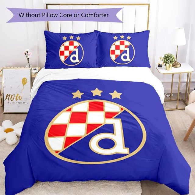 DongDonghome Dinamo Zagreb Bettwäsche Set mit Bettbezug und Kissenbezügen, bunt, B/H: 200 x 220 cm - Bild 1