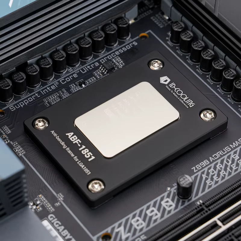 ID-Cooling ABF 1851 CPU-Biegekorrektur Halterung für Intel LGA1851, Schwarz, Aluminium - Bild 3