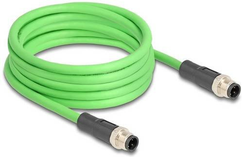 Delock M12 Patchkabel SF/UTP Ethernet LAN Grün, Länge: 2,00 m - Bild 1