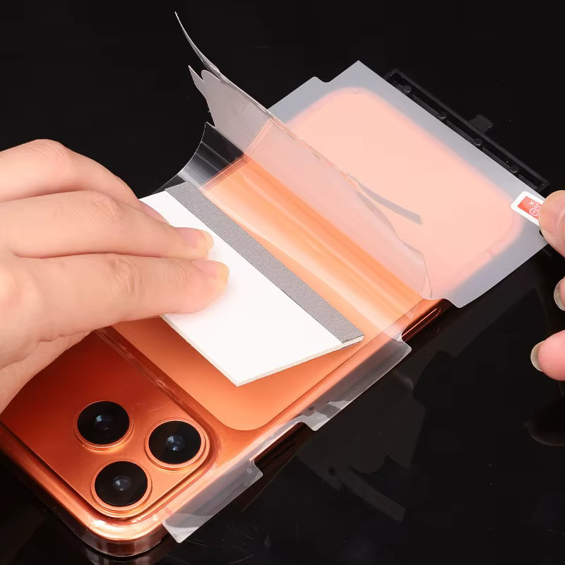 Apple Air-Serie Schutzfolie für iPhone 17 Pro Max und iPhone 17 Air, transparent, matte Rückseite, kratzfest und selbstreparierend - Bild 4