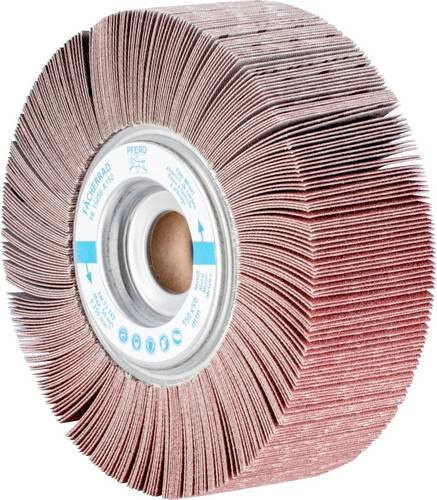 PFERD Lamellenschleifrad FR A150 für universelle Anwendung, Durchmesser: 150 mm, Breite: 50 mm, Bohrung: 25,4 mm, Farbe: Braun - Bild 1