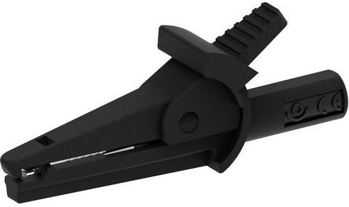 Electro PJP Krokodilklemme 5002-IEC-d4-CD1-N Schwarz mit einem Klemmbereich von max. 9 mm und einer Länge von 51 mm - Bild 1