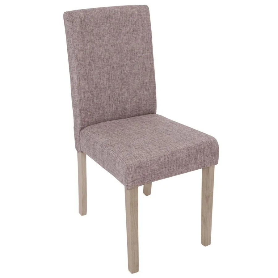MCW Esszimmerstuhl Littau 2er-Set aus Textil in Grau mit Eichenbeinen - Bild 2