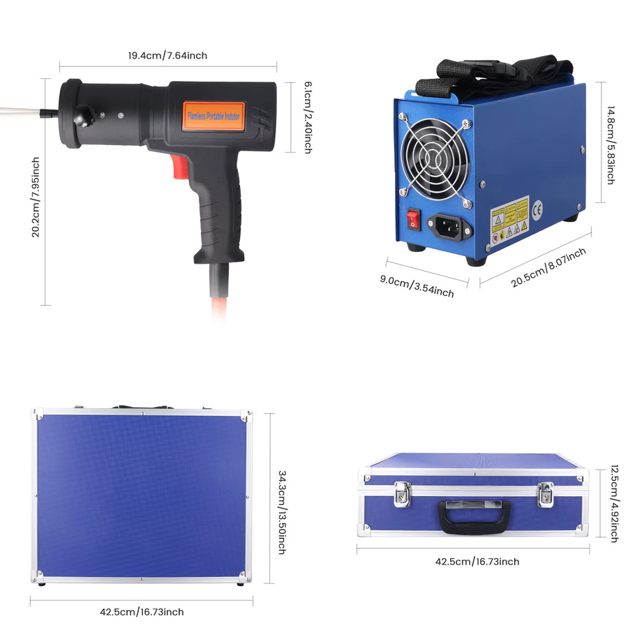 Podofo Magnetischer Induktionsheizer 1500W Flammenloser Schraubenentferner zur Reparatur von rostigen Schrauben und Muttern - Bild 6