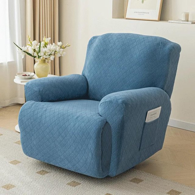 Elastischer Jacquard Relaxsesselbezug für 1-3 Sitzer, Blau, Yiran Bag - Bild 1