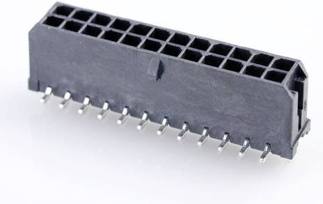 Molex Einbau-Stiftleiste Standard Schwarz 24 Pol mit 3,00 mm Rastermaß - Bild 1