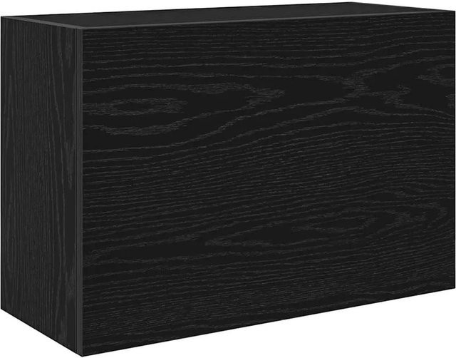 vidaXL Bad-Wandschrank Schwarz aus Holzwerkstoff B/T/H: 60 x 25 x 40 cm - Bild 1