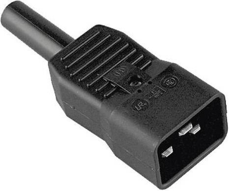 Bachmann 915.175 Kaltgeräte-Steckverbinder Stecker Schwarz 16 A 2-polig - Bild 1
