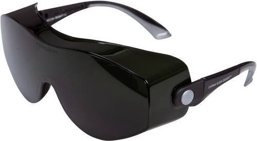 Schweißerbrille Ekastu Carina Klein Design in Schwarz mit getönten Gläsern nach EN 166 und EN 169 - Bild 1