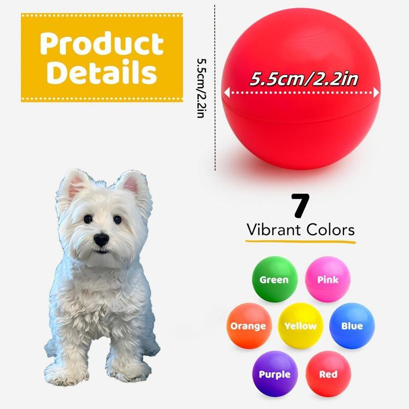 BY-house Hundespielzeug Bälle mit Aufbewahrungsbeutel, 7 Farben - Bild 3