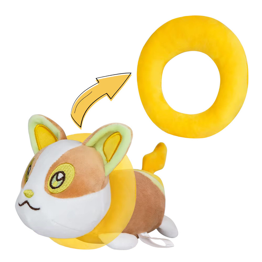 Bandai Pokémon Plüschtiere, Sprigatito, Piplup, Meowth, Poliwag, Pawmi, Phanpy, Liegende Ausführung - Bild 2