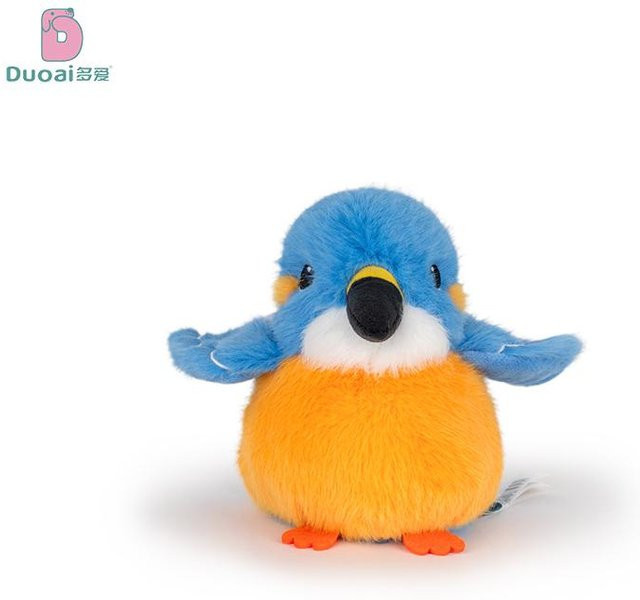 Yiran toy Niedliche Vogel Plüschtiere, Papagei, Spatz, Meise, Eisvogel, Plüsch Schlüsselanhänger, ab 14 Jahren - Bild 1