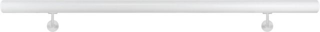 Treba Handlauf-Set H27 aus Aluminium in Weiß, Rund, Durchmesser: 4,2 cm, Länge: 150 cm - Bild 1