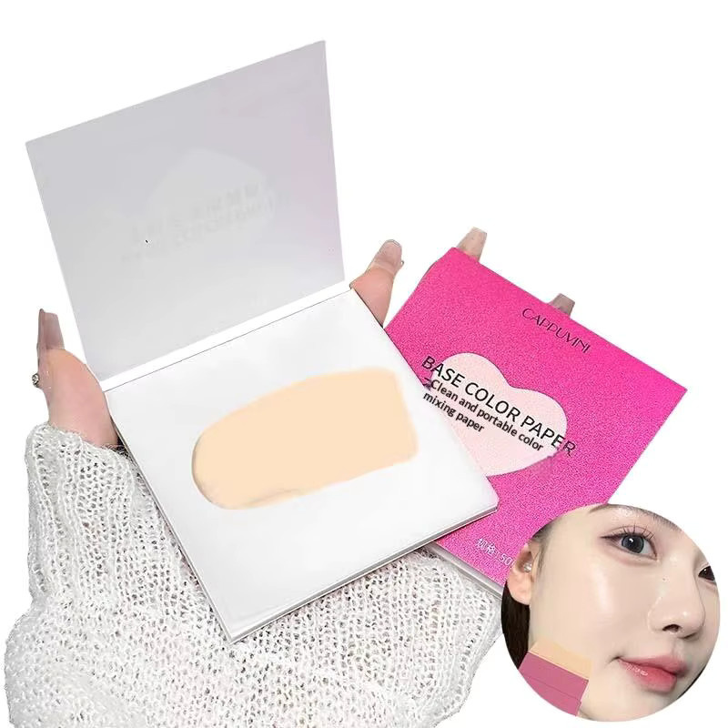 Cappuvini Einweg-Make-up-Mischpalette aus Papier, 100 Blatt, Unisex - Bild 5
