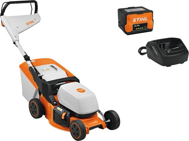 Stihl Akku-Rasenmäher RMA 243 Set mit AK-System Akku und Ladegerät AL 101 sowie Multi-Messer - Bild 1